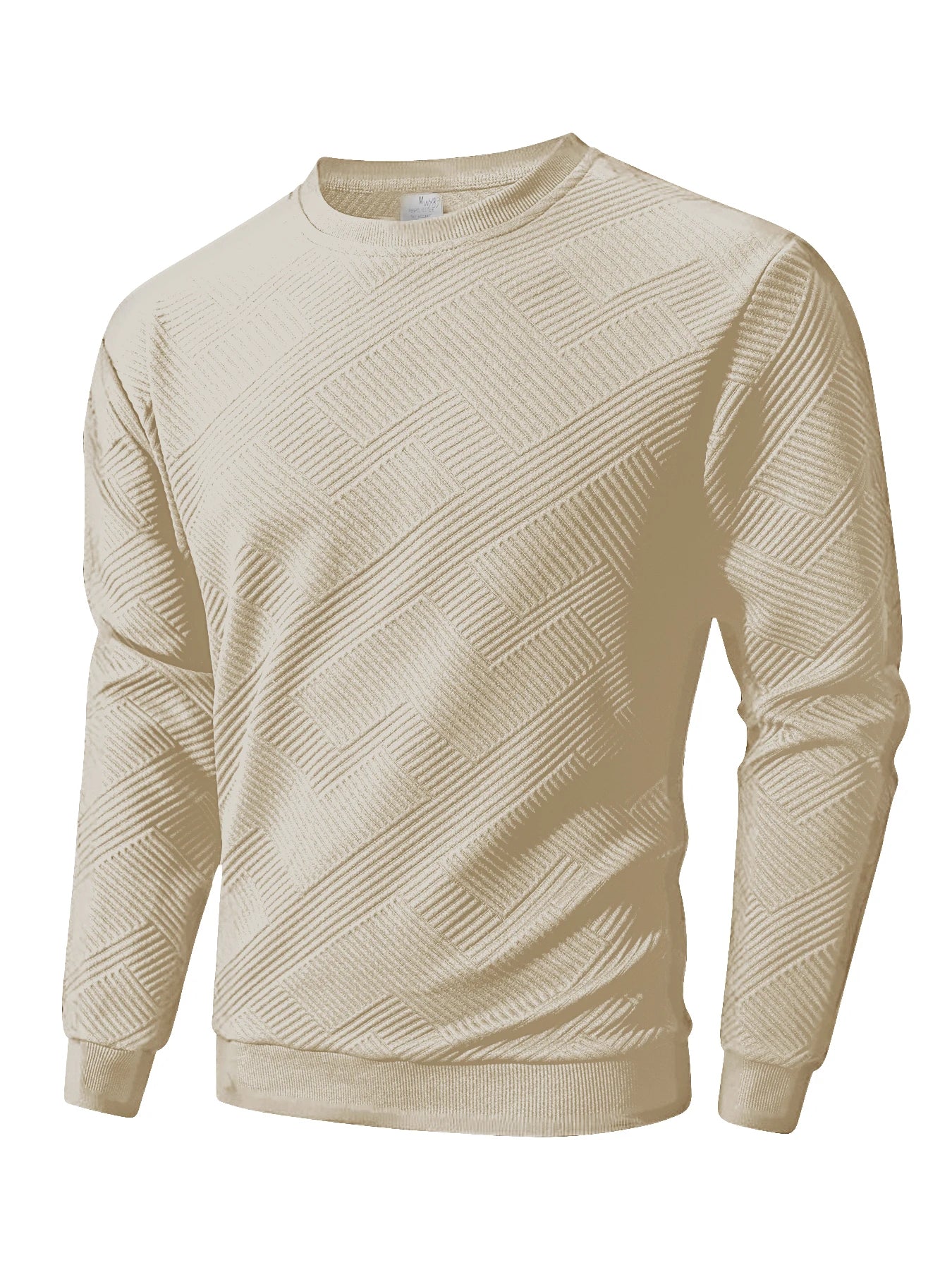 Sweat-shirt à col ras du cou pour homme, vêtement de sport chaud, basique, pour l'extérieur, décontracté, sans capuche, printemps-automne