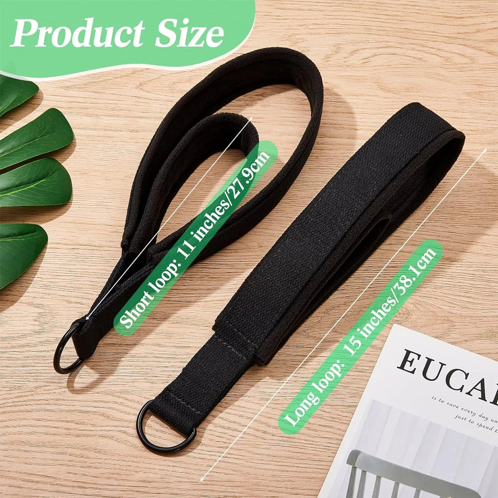 Pilates Double Loop Straps — D-Ring Reformer Straps for Yoga, Fitness & Home Gym | TechNova X