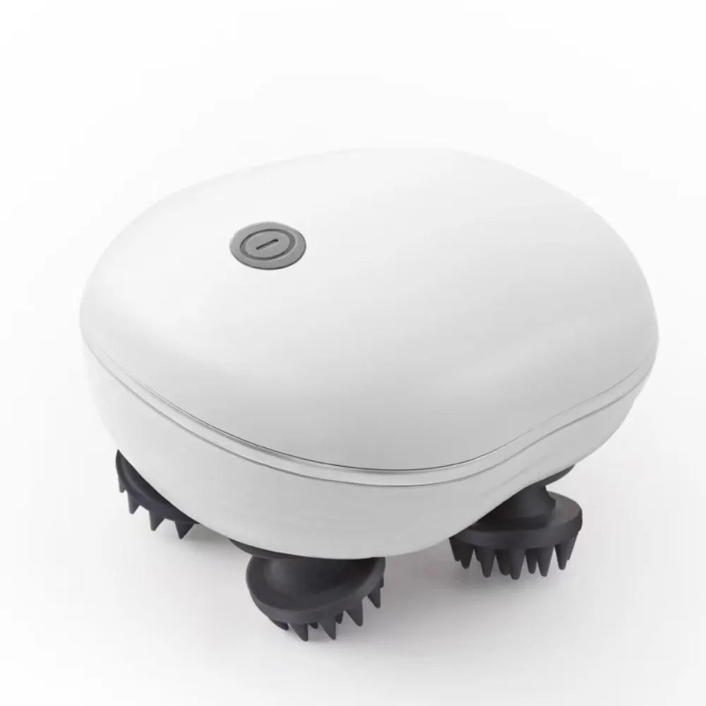 Masseur musculaire masseur de tête électrique cuir chevelu Relax pétrissage masseur de cuir chevelu Rechargeable Vibration tête Machine de Massage cadeau