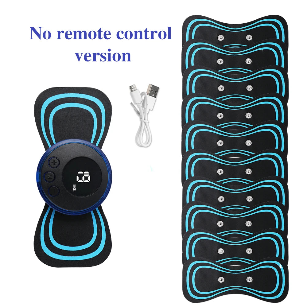 Mini masseur de cou électrique Portable EMS, civière de cou pour soulager la douleur musculaire cervicale et Patch de Massage de Relaxation des épaules