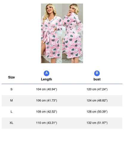 Robe Kimono Flanelle Polaire à Capuche Femme — Chemise de Nuit Chaude & Douce