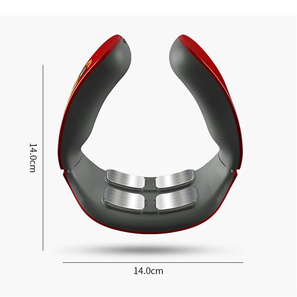 Masseur Cervical EMS CAMMUO 4D — Chaleur 42°C, 6 Modes & Traction Cervicale