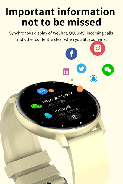 Smartwatch LIGE BW0223 2026 — Bluetooth 5.0, Suivi Santé 24h, IP67