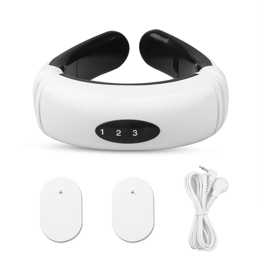 Masseur Cervical EMS CAMMUO 4D — Chaleur 42°C, 6 Modes & Traction Cervicale