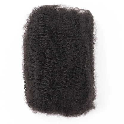 10-18Inch 4C Afro Kinky Double Drawn Bulk Human Extensions Machine Double Weft 30 50g/Pack Brazilian Remy Locs Micro Twist
