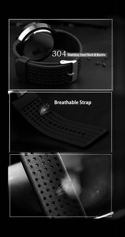 Montre Quartz Homme Enmex — Design Industriel Créatif, Cadran Motif Feu, Étanche 5 ATM (30 m), 3 Styles | TechNova X