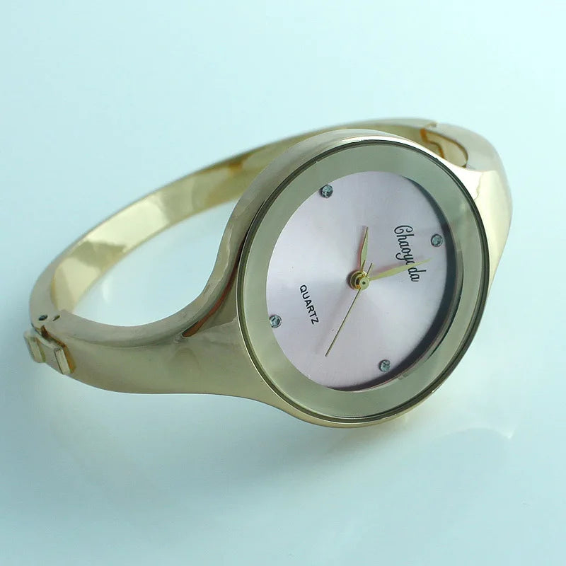 Montre Manchette Femme Quartz CYD D1 — Acier Inoxydable, Cadran Minimaliste 38mm, 10 Coloris