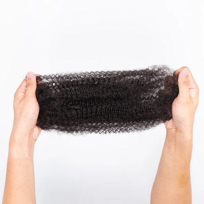 10-18Inch 4C Afro Kinky Double Drawn Bulk Human Extensions Machine Double Weft 30 50g/Pack Brazilian Remy Locs Micro Twist