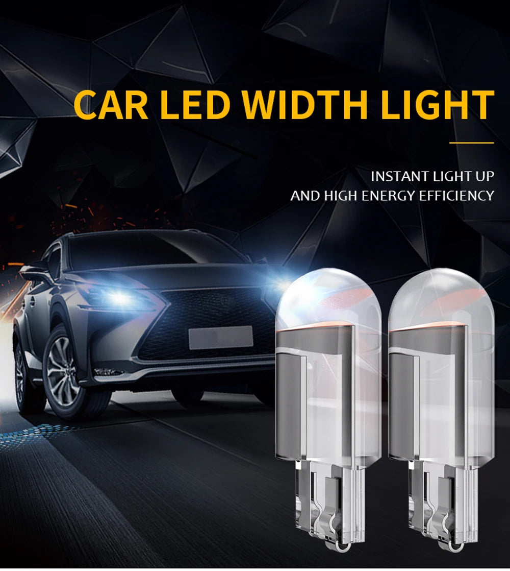 T10 W5W COB LED Car Bulbs — Interior Lights 12V (Pack of 10) | TechNova X