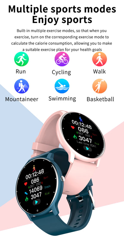 Smartwatch LIGE BW0223 2026 — Bluetooth 5.0, Suivi Santé 24h, IP67