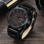 Istro REN-Montres à quartz de sport militaire pour hommes, horloges de luxe pour hommes, horloge de date, bracelet en cuir, date, heure, marque supérieure