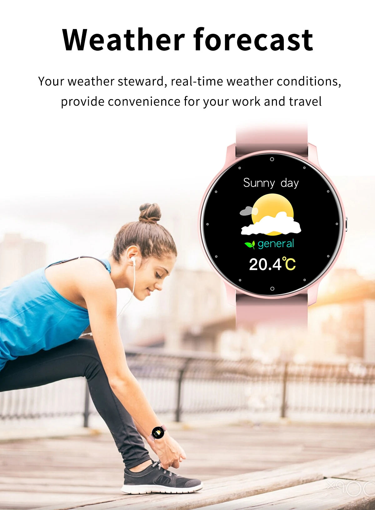 Smartwatch LIGE BW0223 2026 — Bluetooth 5.0, Suivi Santé 24h, IP67