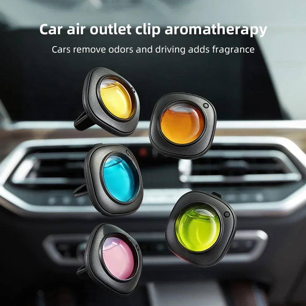 Clip Parfum Voiture Aromathérapie — Extraits Naturels, Anti-Odeurs & 5 Couleurs
