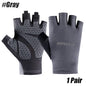 1 paire de gants de cyclisme d'été sans doigts Fitness pêche femmes hommes printemps gymnase respirant antidérapant Yoga élastique gants de vélo