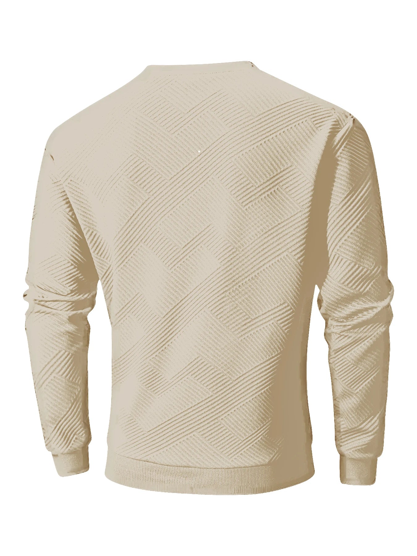 Sweat-shirt à col ras du cou pour homme, vêtement de sport chaud, basique, pour l'extérieur, décontracté, sans capuche, printemps-automne