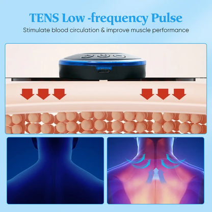 Masseur électrique de cou EMS, stimulateur de Massage musculaire, Instrument basse fréquence, patchs pour le dos, les cervicales et les mollets, Mini appareil pour douleurs articulaires