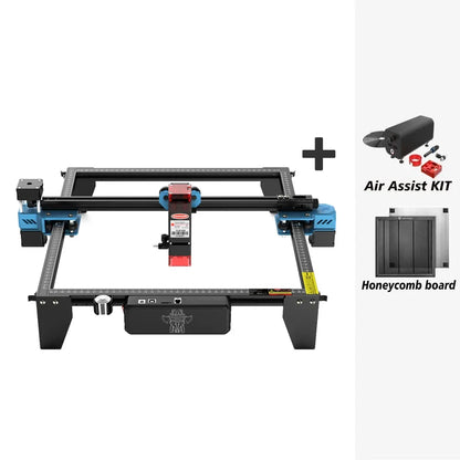 Graveur Laser deux arbres TTS 10 Pro, avec contrôle hors ligne Wifi, Machine de gravure Laser 10W pour la sculpture sur verre, métal et cuir