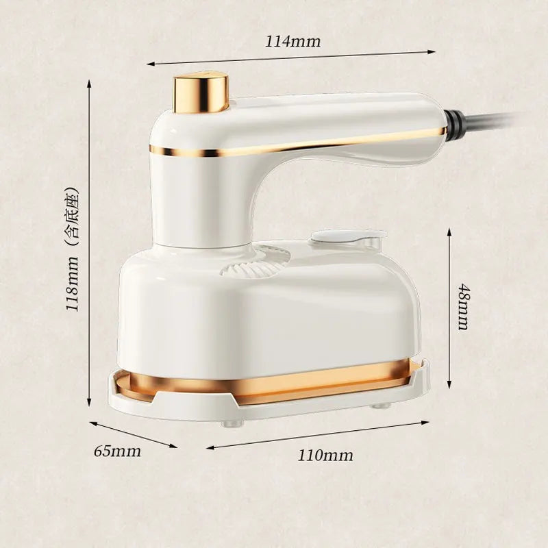 Mini Fer à Vapeur Portable 40W — Double Tension 110V/220V, Humide & Sec, Maison & Voyage