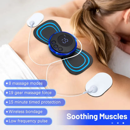Masseur de cou EMS, stimulateur musculaire électrique, autocollant Cervical, Patch de Massage, coussinets d'impulsions basse fréquence, soulagement de la douleur corporelle