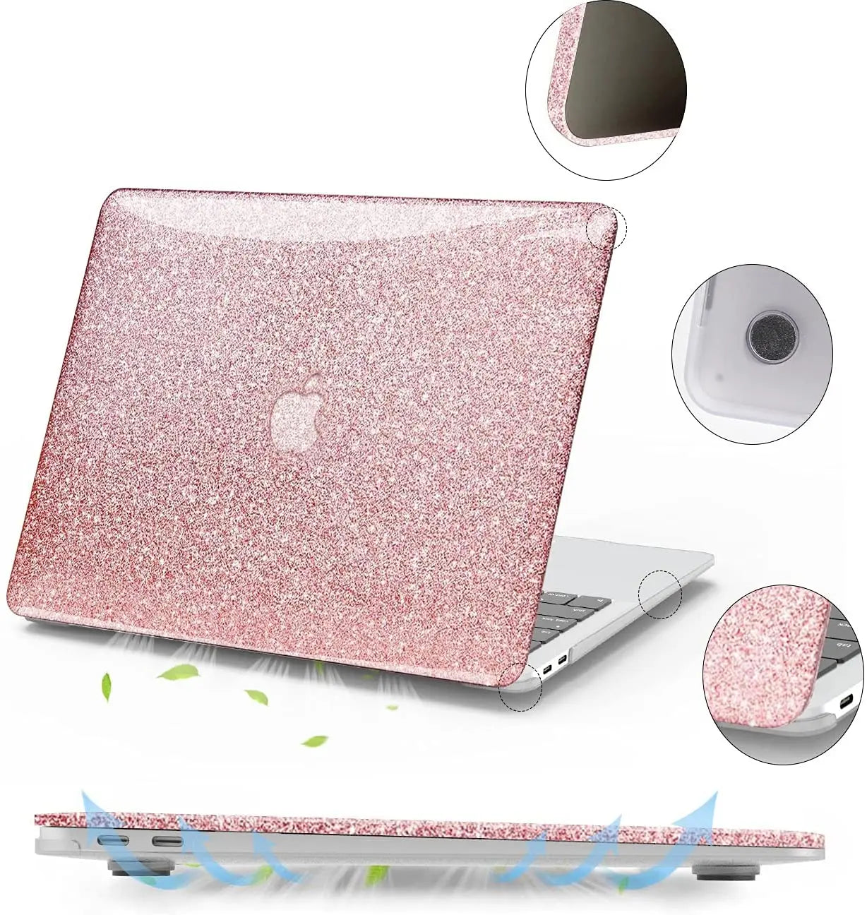 MacBook Air-Étui rigide en plastique brillant, clavier et écran C, 13 M1 2022, 16 pouces, A2485, A2337, M1 M2A2338, A2681, 14 pouces, A2442