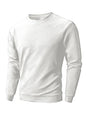 Sweat-shirt à col ras du cou pour homme, vêtement de sport chaud, basique, pour l'extérieur, décontracté, sans capuche, printemps-automne