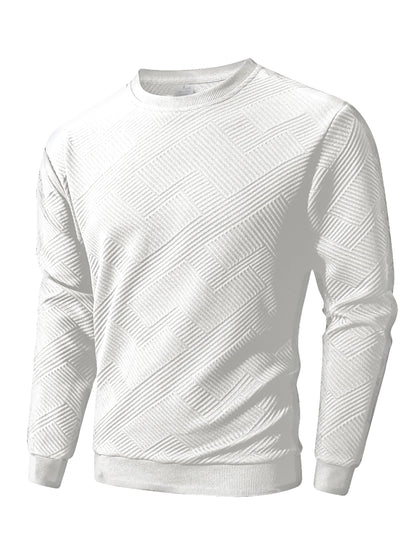 Sweat-shirt Col Rond Homme — Polyester & Élasthanne | Sans Capuche | Couleur Unie | Casual | 4 Coloris | S à 3XL