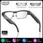 LIGE 800W HD Camera Smart Glasses 1200P HD Video Recording Chat Translation Voice Control Calling Sunglasses Color-Changing Lenses