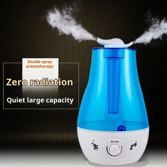 Humidificateur Ultrasonique 4L — Double Pulvérisation, Arrêt Auto & Contrôle Tactile