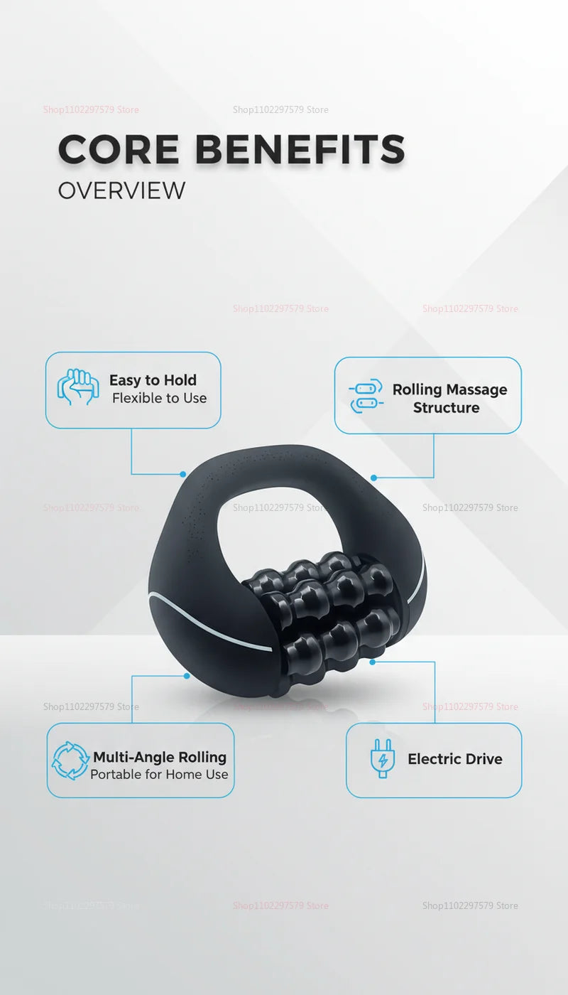 Masseur Électrique à Rouleaux — Relaxation Profonde Corps Entier | TechNova X