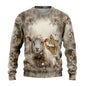 Sweat-shirt Unisexe Imprimé 3D — Animaux de Ferme | Style Harajuku Y2K | Col Rond | Enfant & Adulte | XS–6XL