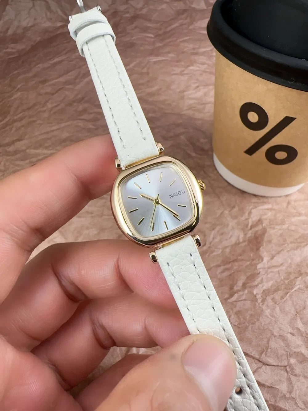 Montre Femme Quartz Petit Cadran zkceenier SN250233 — Bracelet Cuir, Style Mode Étudiant, 6 Coloris