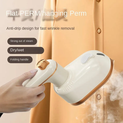 Mini Fer à Vapeur Portable 40W — Double Tension 110V/220V, Humide & Sec, Maison & Voyage