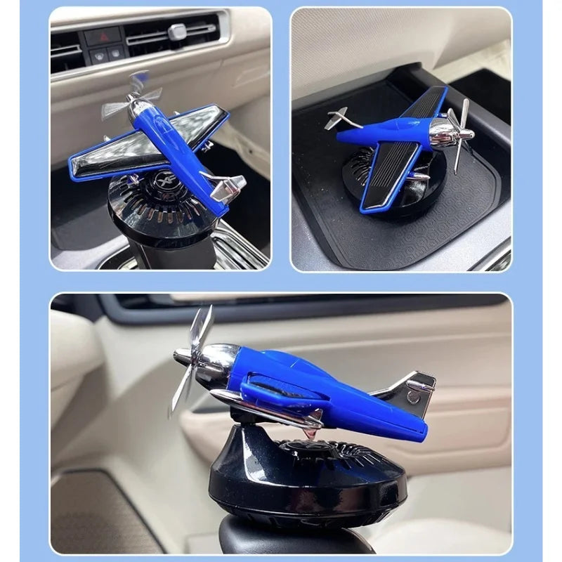 Nouveau désodorisant solaire pour voiture, hélicoptère, ornements de voiture, accessoires de décoration, hélice rotative, diffuseur de parfum aromatisant automatique