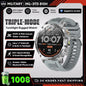 Montre Connectée Sport Militaire AK87 — AMOLED 1,7", GPS, NFC, Étanche IP68, Batterie 1000 mAh, 100 Jours | TechNova X