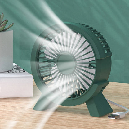 Mini Ventilateur USB Bureau 4 Pouces — Silencieux, Base Stable & 3 Coloris