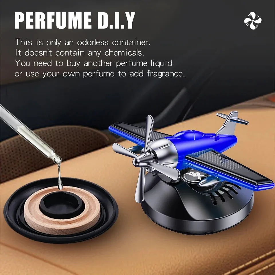 Nouveau désodorisant solaire pour voiture, hélicoptère, ornements de voiture, accessoires de décoration, hélice rotative, diffuseur de parfum aromatisant automatique