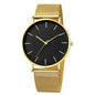 Montre Quartz Fashion TINUORA — Bracelet Acier Inox, Cadran 38mm, Style Luxe Casual, 17 Coloris