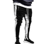 Viser de survêtement skinny pour hommes, pantalons de jogging à fermeture éclair latérale, survêtements Hip Hop Sportedly, pantalons de sport FJpouvez-vous ms, proximité Wstring
