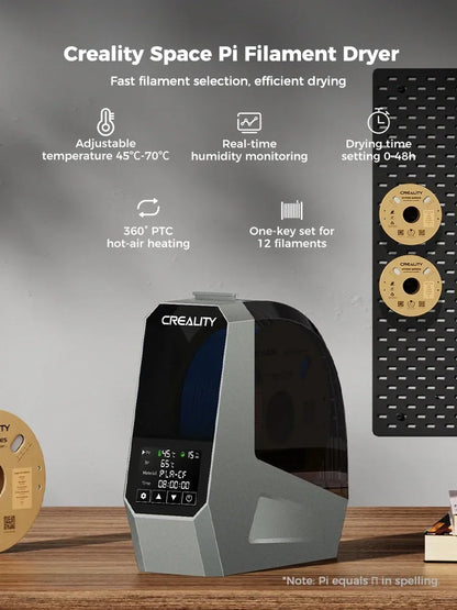 Séchoir à filament Creality pour imprimante 3D, récipient de séchage de filament avec 360 °   Chauffage, filament amélioré, dépôt, support de stockage