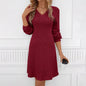 Robe Pull Femme — Col Rond, Manches Longues, Longueur Genou, 5 Coloris | TechNova X