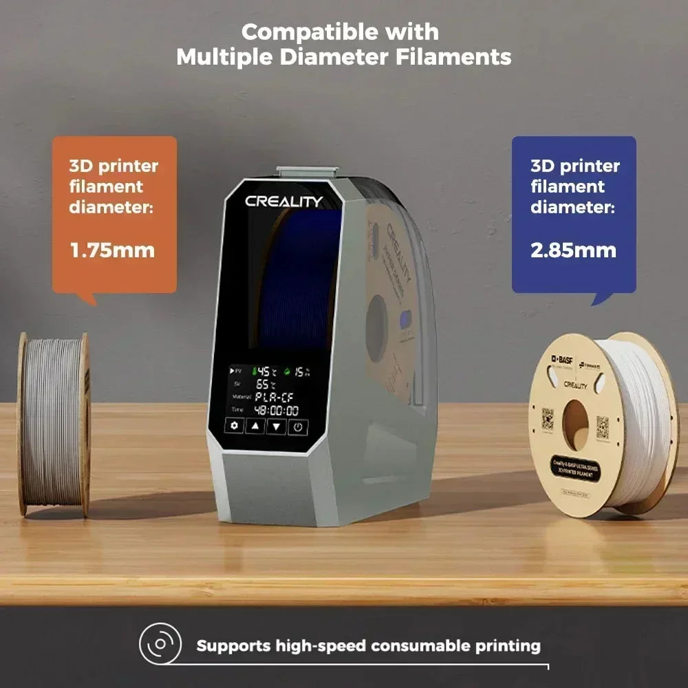 Séchoir à filament Creality pour imprimante 3D, récipient de séchage de filament avec 360 °   Chauffage, filament amélioré, dépôt, support de stockage