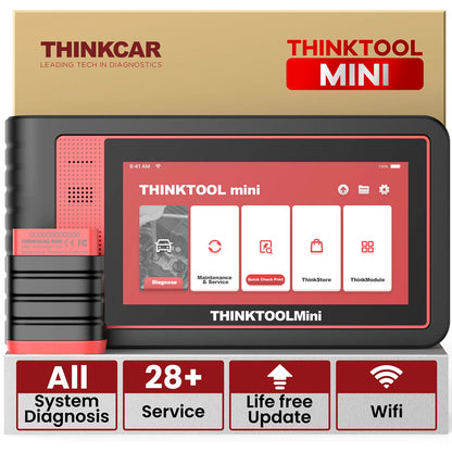 THINKTOadvocate MINI/MINI2-Scanner de Voiture, Outil de Diagnostic Automobile Tout Système, 28 Réinitialisations, Contrôle Bidirectionnel, Codage ECU, Lecteur de Code