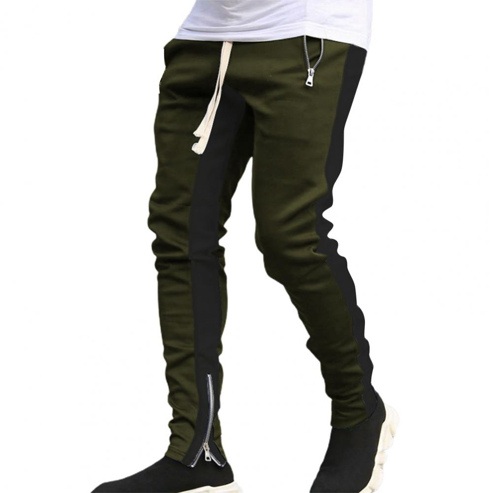 Viser de survêtement skinny pour hommes, pantalons de jogging à fermeture éclair latérale, survêtements Hip Hop Sportedly, pantalons de sport FJpouvez-vous ms, proximité Wstring