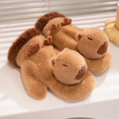 Adulte Capybara Robes Onesies Pyjamas Dessin Animé Pyjama Animal Kigurumi Pantoufle Halloween Cosplay Costumes Chaud Vêtements De Nuit Combinaison