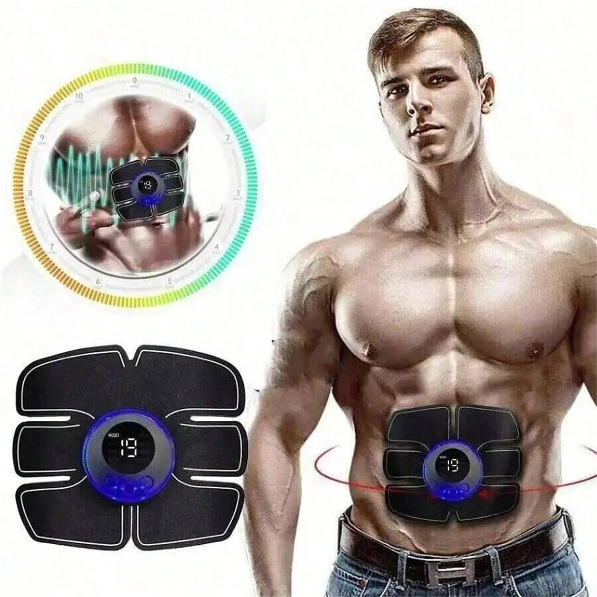 Stimulateur Musculaire EMS — Entraînement Abdos & Bras à Domicile | TechNova X