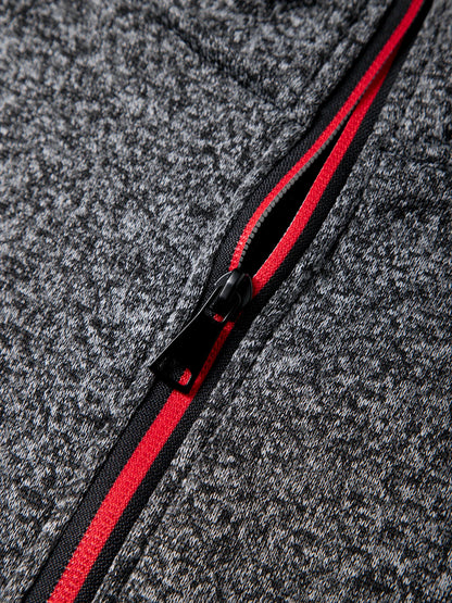 Pull à col roulé avec fermeture éclair pour homme, sweat-shirt d'extérieur, pull à demi-fermeture éclair, vêtements solides, PVD, printemps, automne