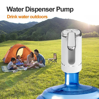 Pompe à Eau Électrique Pliable Rechargeable USB — 1200mAh, Matériau Alimentaire & 1 Semaine d'Autonomie