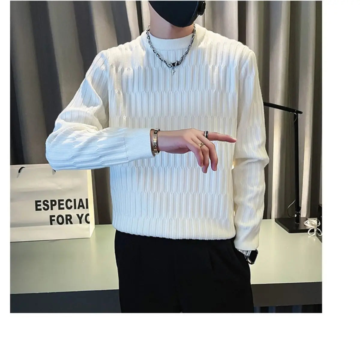 Sweat-shirt Homme Col Rond — Couleur Unie | Basics | Polyester Standard | 2 Coloris | M–5XL