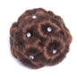 Chignon Bouclé Synthétique Clip-In AOSI Queen — Fibre Haute Température, Postiche Beignet Neuf Fleurs, 7 Couleurs | TechNova X