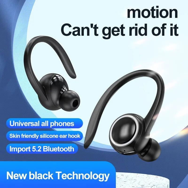 TWS Sport Earbuds — Ear Hook, HIFI & Noise Cancelling